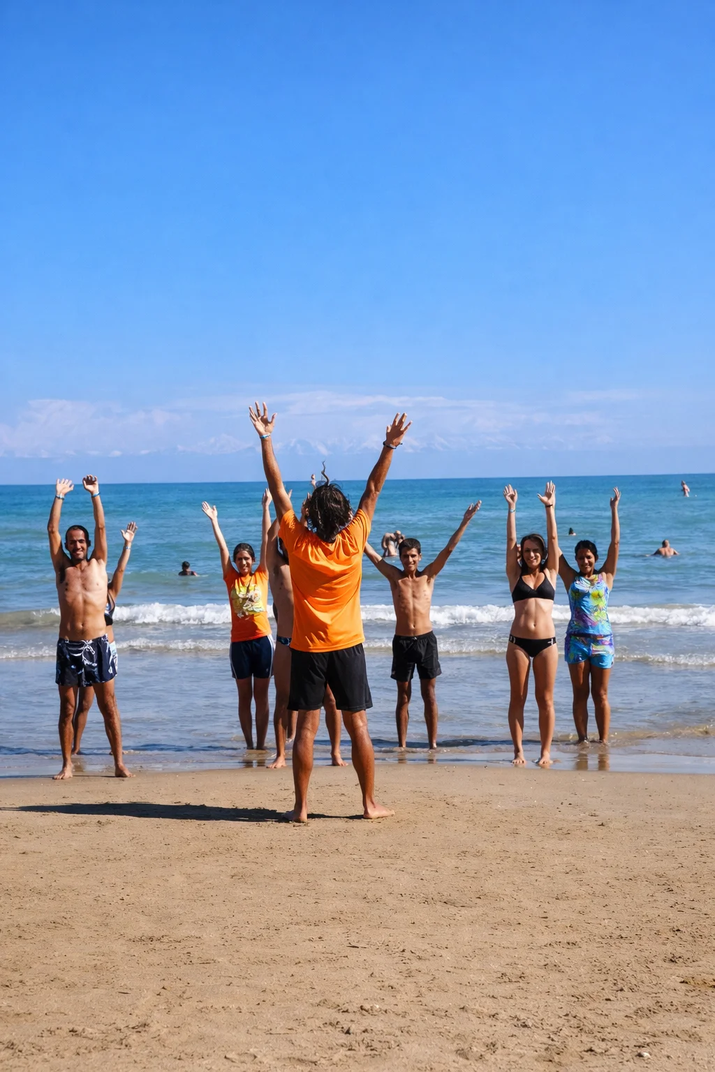 Animazione sulla spiaggia al Camping Village Vieste Marina a Vieste nel Gargano