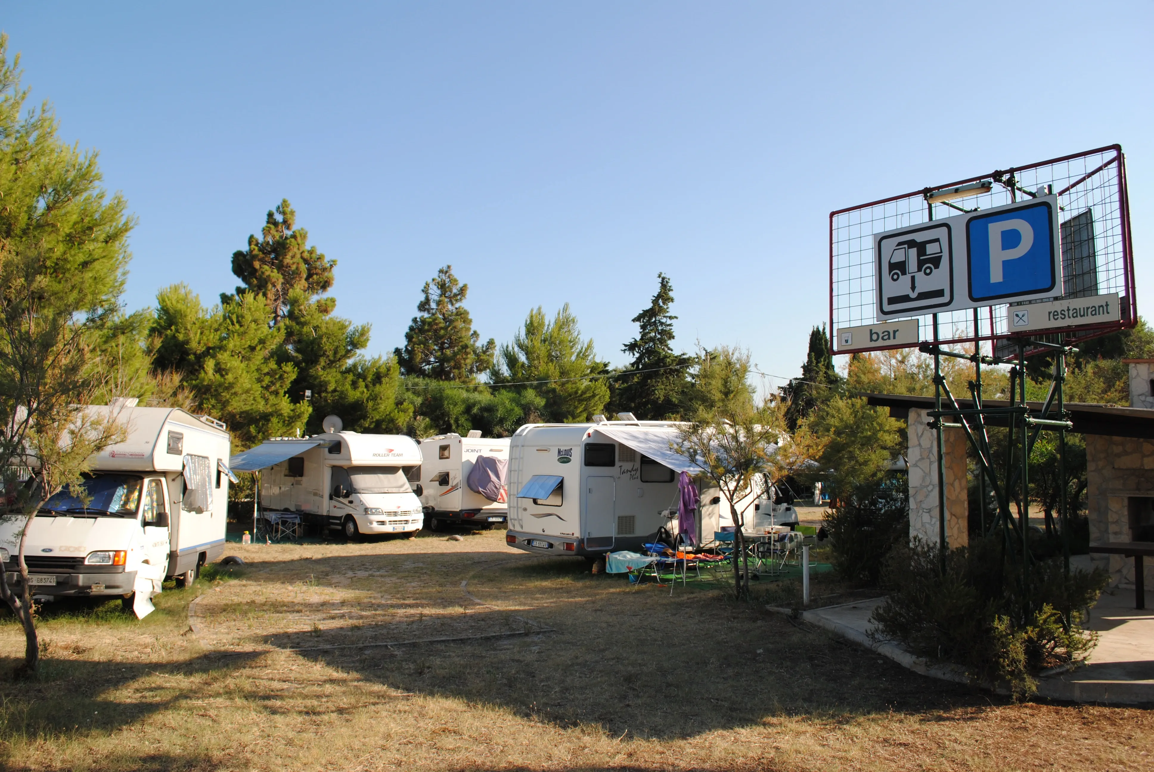 Area Camper con piazzole nel Camping Village Vieste Marina a Vieste nel Gargano
